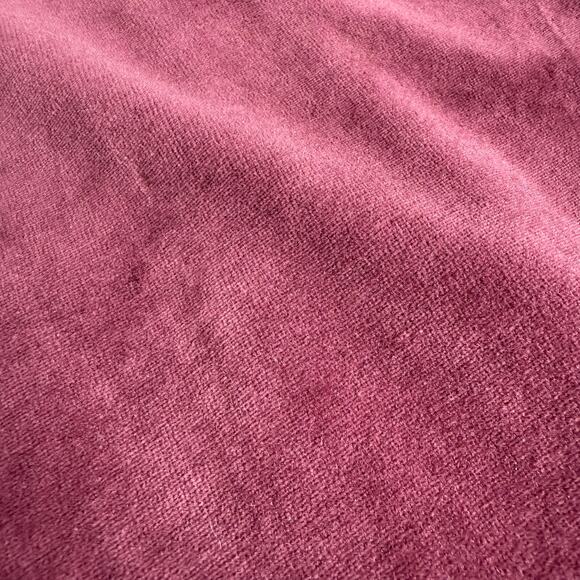 Vtg Y2K Velour Track Jogging Jacket Women's Med Burgundy 90s Full Zip Activewear - Picture 12 of 12